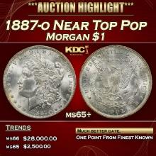 1887-o Morgan Dollar Near Top Pop $1 ms65+ SEGS
