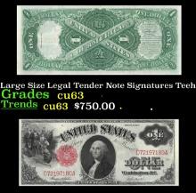 1917 $1 Large Size Legal Tender Note Grades Select CU Signatures Teehee/Burke