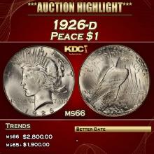 1926-d Peace Dollar $1 ms66 SEGS