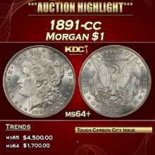 1891-cc Morgan Dollar $1 ms64+ SEGS