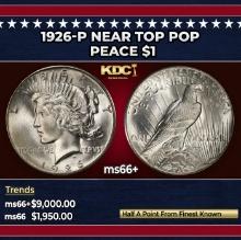 1926-p Peace Dollar Near Top Pop $1 ms66+ SEGS