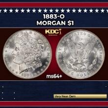 1883-o Morgan Dollar $1 Grades ms64+