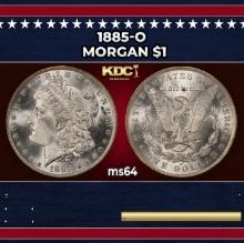 1885-o Morgan Dollar $1 Grades ms64