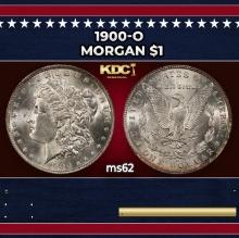 1900-o Morgan Dollar $1 Grades ms62