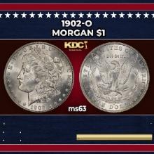 1902-o Morgan Dollar $1 Grades ms63