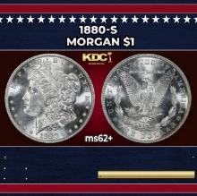 1880-s Morgan Dollar $1 Grades ms62+