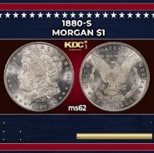 1880-s Morgan Dollar $1 Grades ms62
