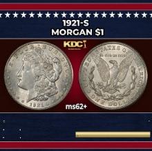 1921-s Morgan Dollar $1 Grades ms62+