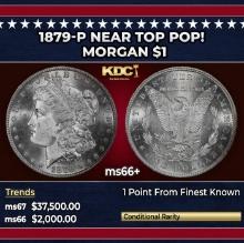 1879-p Morgan Dollar Near Top Pop! $1 ms66+ SEGS