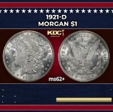 1921-d Morgan Dollar $1 Grades ms62+