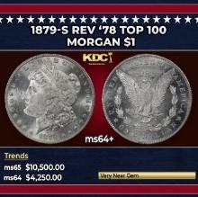 1879-s Rev '78 Top 100 Morgan Dollar $1 ms64+ SEGS