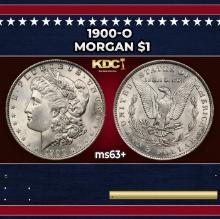 1900-o Morgan Dollar $1 Grades ms63+