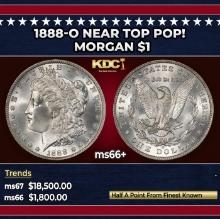 1888-o Morgan Dollar Near Top Pop! $1 ms66+ SEGS