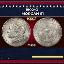 1902-o Morgan Dollar $1 Grades ms62+