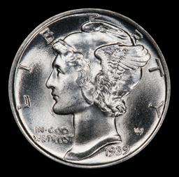 1939-p Mercury Dime Near Top Pop 10c ms67 FSB SEGS