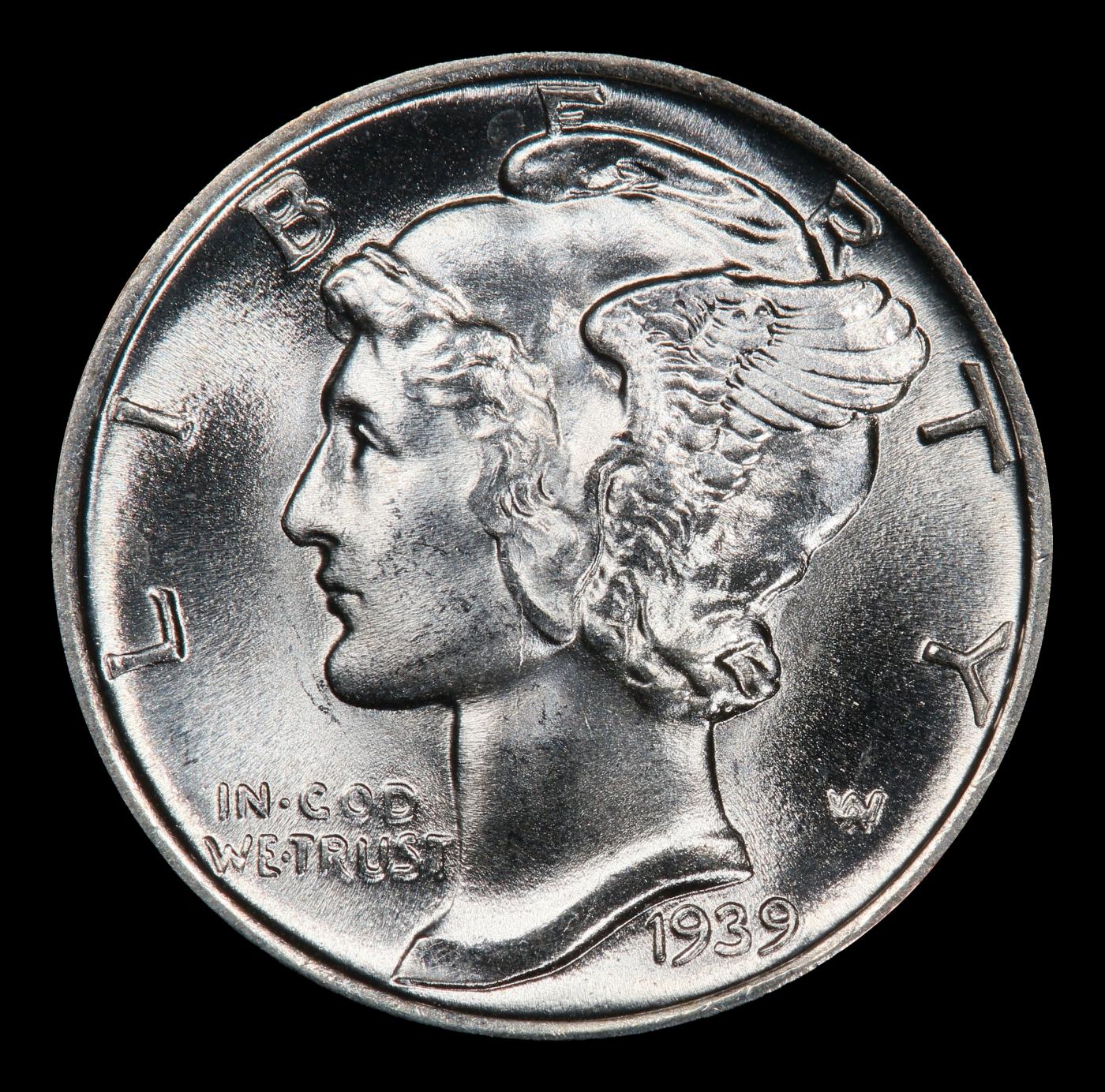 1939-p Mercury Dime Near Top Pop 10c ms67 FSB SEGS