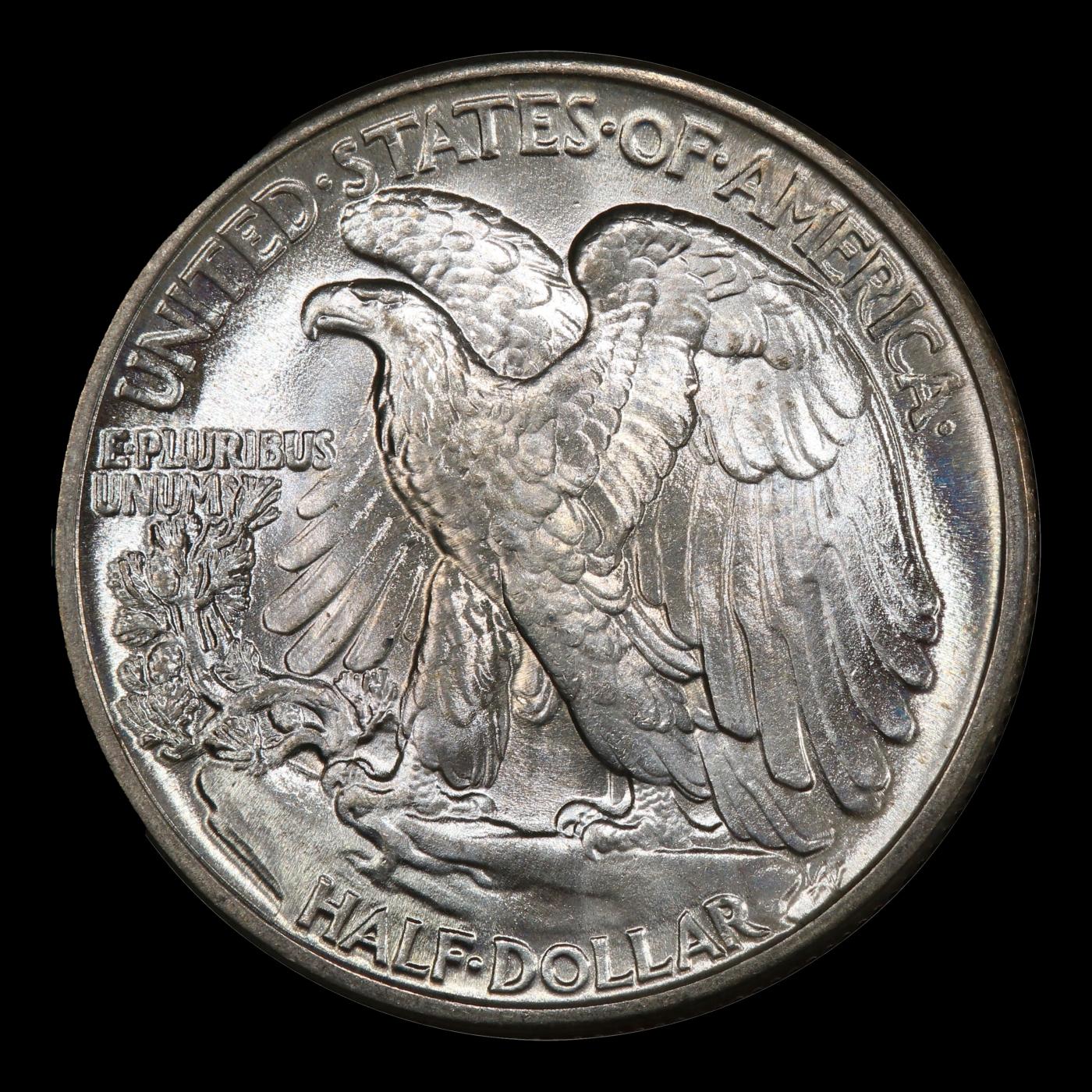 1944-p Walking Liberty Half Dollar Near Top Pop 50c ms67 SEGS