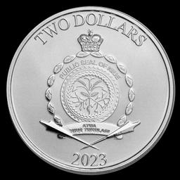 2023 Star Wars Grogu "Baby Yoda" 1 oz Silver $2 Niue BU Coin Round