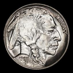 1923-p Buffalo Nickel Near Top Pop! 5c ms67 SEGS