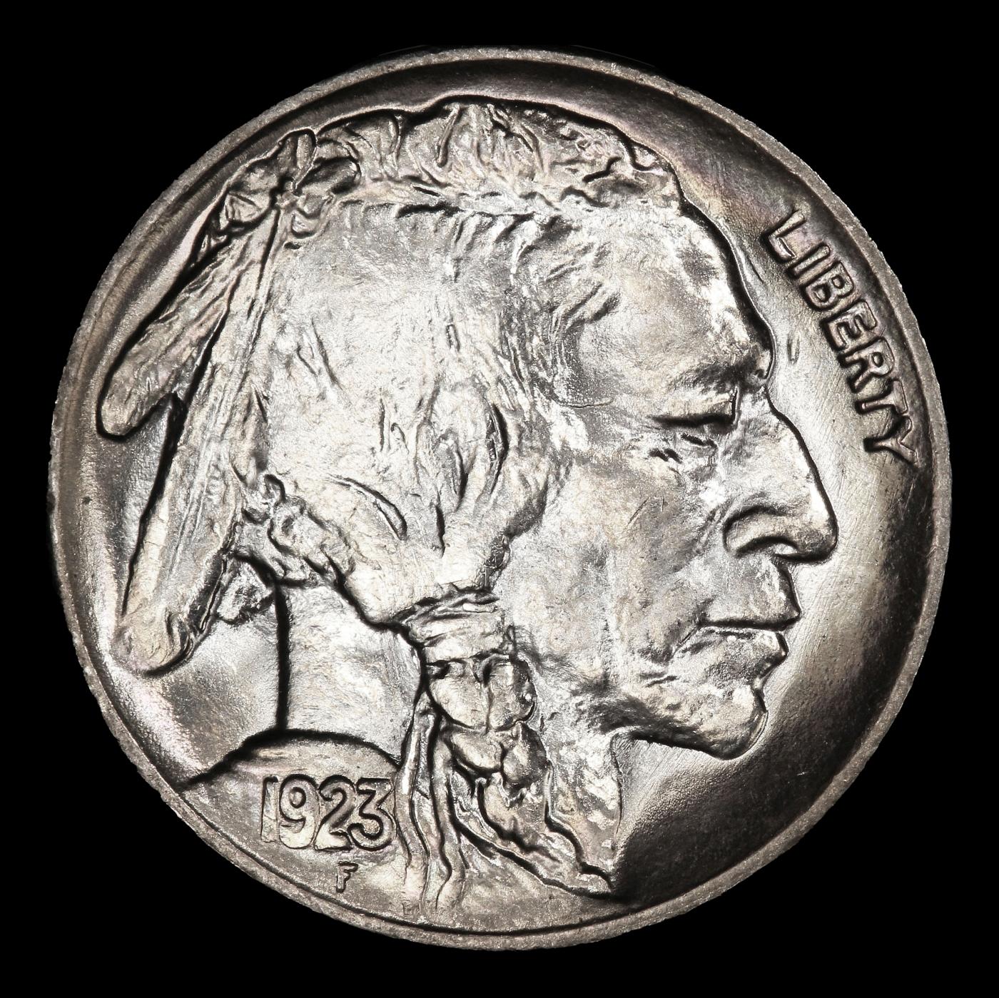 1923-p Buffalo Nickel Near Top Pop! 5c ms67 SEGS