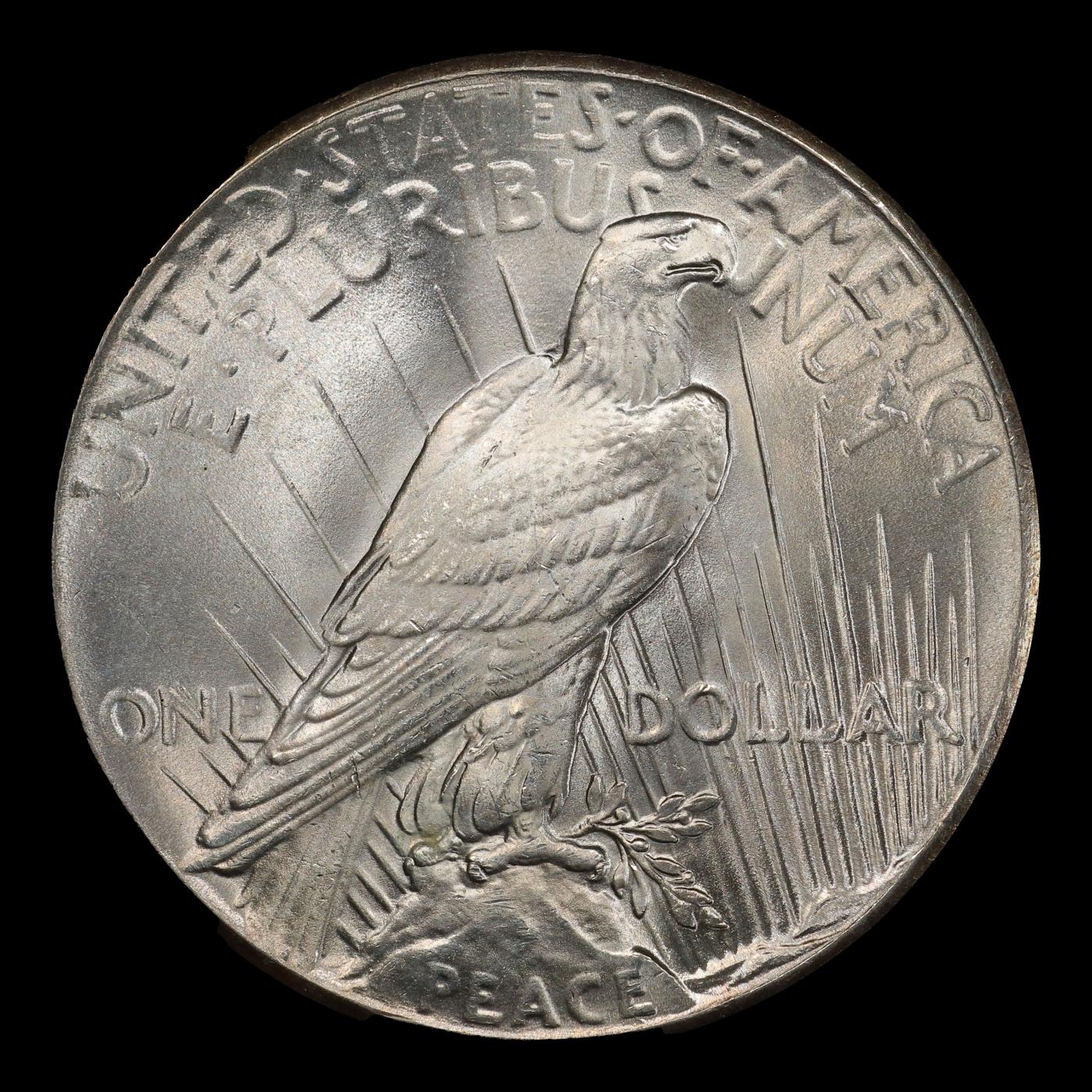1927-p Peace Dollar Near Top Pop $1 ms65+ SEGS