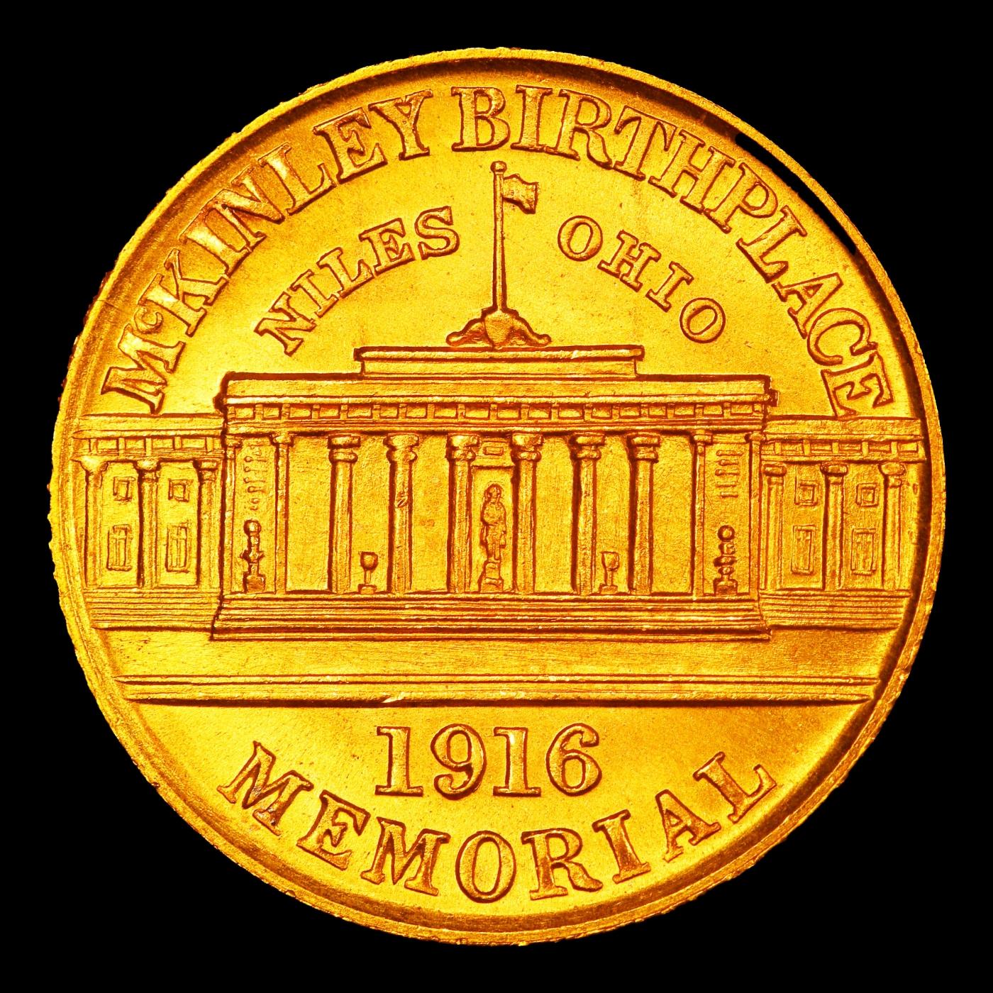 1916 McKinley Gold Commem Dollar TOP POP! 1 ms68 SEGS