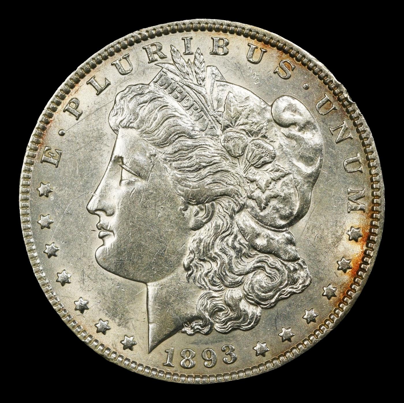 1893-o Morgan Dollar $1 ms62 USCG