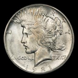1921-p Peace Dollar Near Top Pop $1 ms66+ SEGS