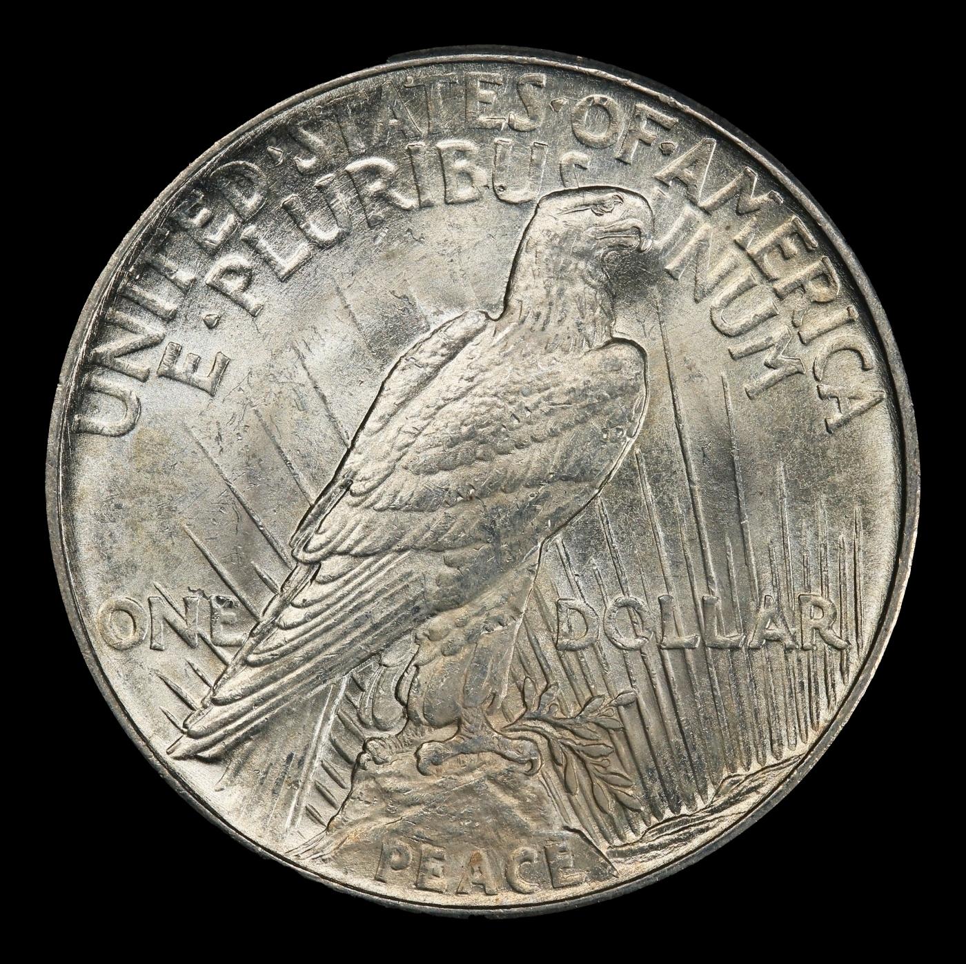 1921-p Peace Dollar Near Top Pop $1 ms66+ SEGS