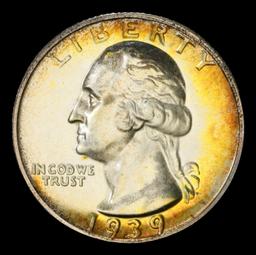 1939 Proof Washington Quarter Colorfully Toned TOP POP! 25c pr68 SEGS