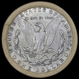Circ Morgan Silver Dollar Roll By SEARS 10 Coin 1893/'P' Rev Ends