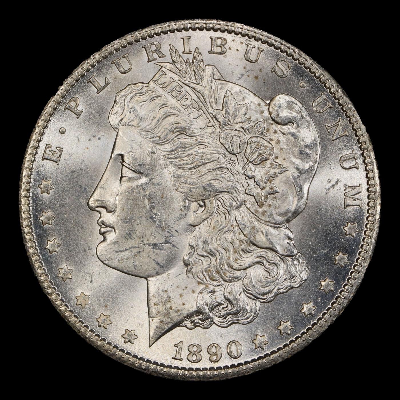 1890-cc Morgan Dollar Near Top Pop $1 ms65+ SEGS