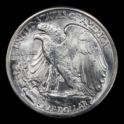 1943-d Walking Liberty Half Dollar 50c Grades ms66