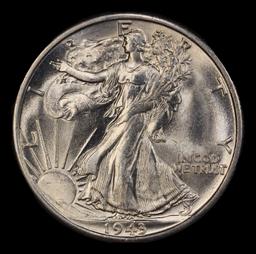 1943-s Walking Liberty Half Dollar 50c Grades ms66