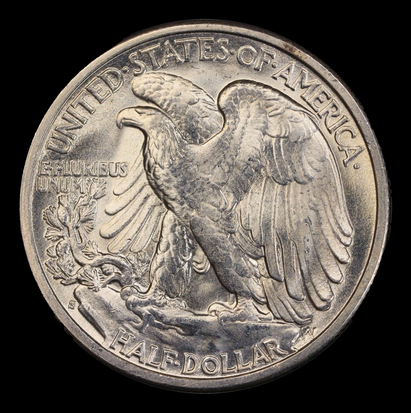 1943-s Walking Liberty Half Dollar 50c Grades ms66