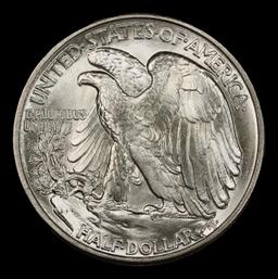 1945-p Walking Liberty Half Dollar Near Top Pop 50c ms67 SEGS