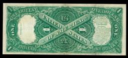 1917 $1 Large Size Legal Tender Note Grades Select AU Signatures Teehee/Burke