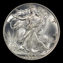 1934-d Walking Liberty Half Dollar 50c ms65 SEGS