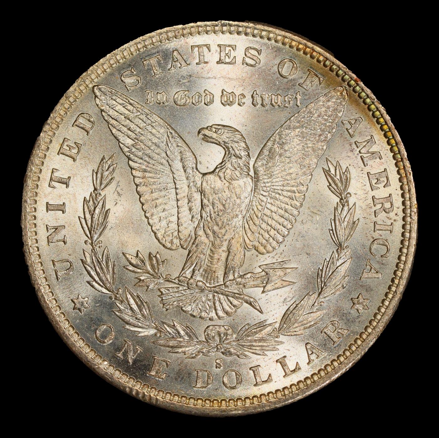 1882-s Morgan Dollar Rainbow Toned TOP POP! $1 ms68+ SEGS