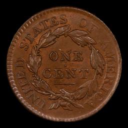 1817 13 Stars Coronet Head Large Cent 1c ms64+ BN SEGS