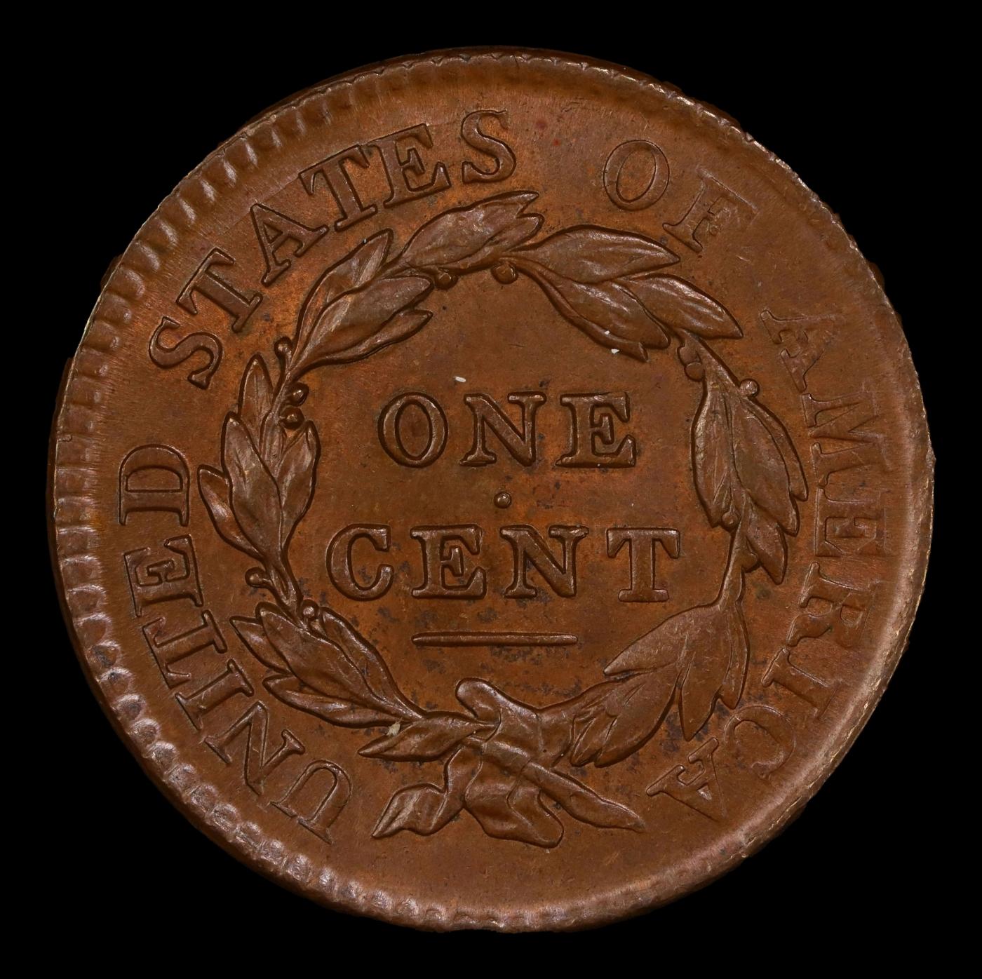 1817 13 Stars Coronet Head Large Cent 1c ms64+ BN SEGS