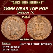 1899 Indian Cent Near Top Pop 1c ms66+ rb SEGS