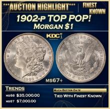 1902-p Morgan Dollar TOP POP! $1 ms67+ SEGS