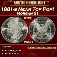 1881-s Morgan Dollar Near Top Pop! $1 ms68+ SEGS