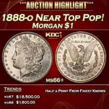 1888-o Morgan Dollar Near Top Pop! $1 ms66+ SEGS