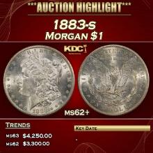 1883-s Morgan Dollar $1 ms62+ USCG