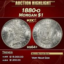 1880-o Morgan Dollar $1 ms64+ SEGS