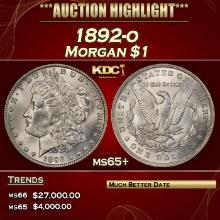 1892-o Morgan Dollar $1 ms65+ SEGS