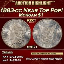 1883-cc Morgan Dollar Near Top Pop! $1 ms67+ SEGS