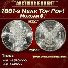 1881-s Morgan Dollar Near Top Pop! $1 ms68+ SEGS